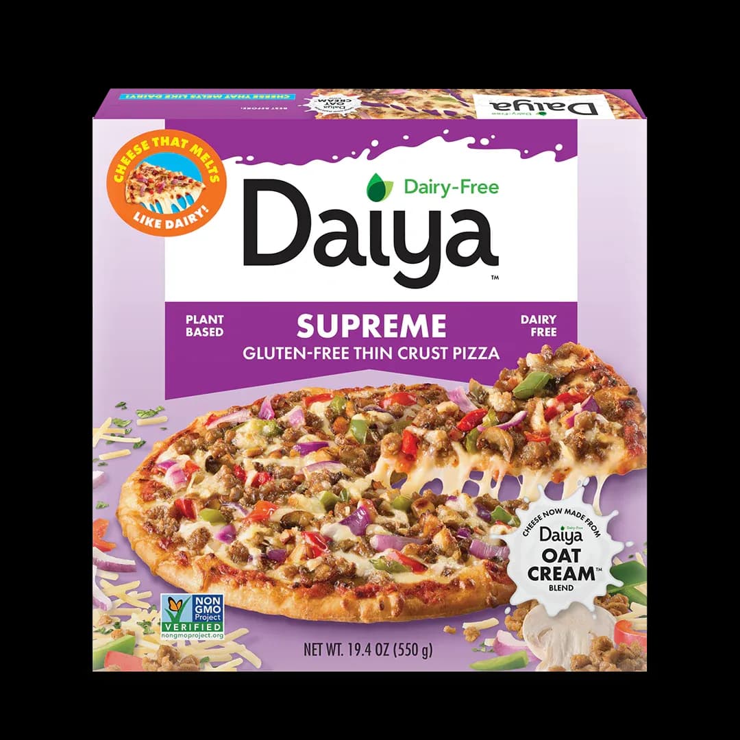 Daiya Supreme gluten-free thin crust pizza