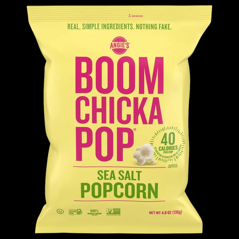 Angie's Boomchickapop Popcorn, Sea Salt