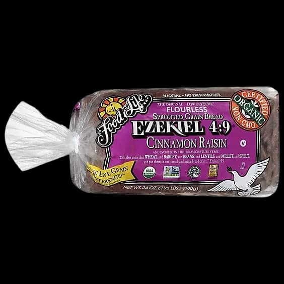 Food For Life Organic Ezekiel 4:9 – Cinnamon Raisin Whole Grain Flourless Bread