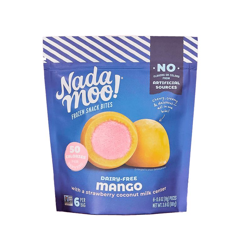 NadaMoo! Mango + Strawberry Frozen Snack Bites