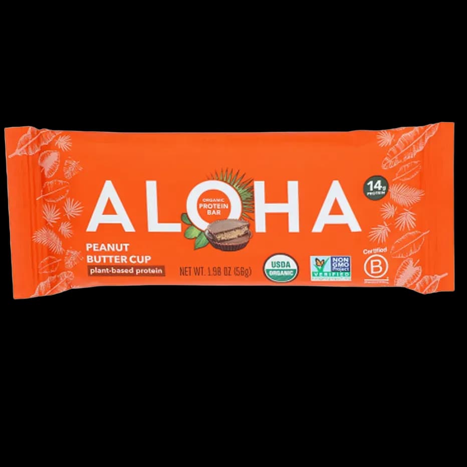 Aloha Organic Peanut Butter Cup Plant-Based Protein Bar