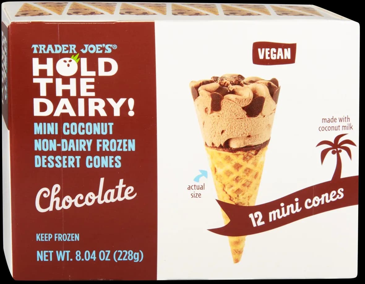 Trader Joe’s Hold the Dairy! Vegan Chocolate Mini Cones